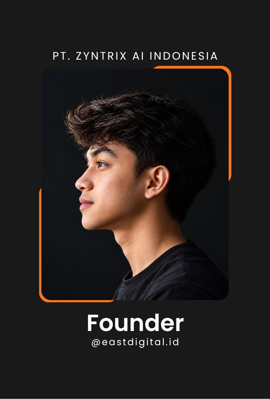 ID Card Zack Pratama - Founder PT. Zyntrix AI Indonesia